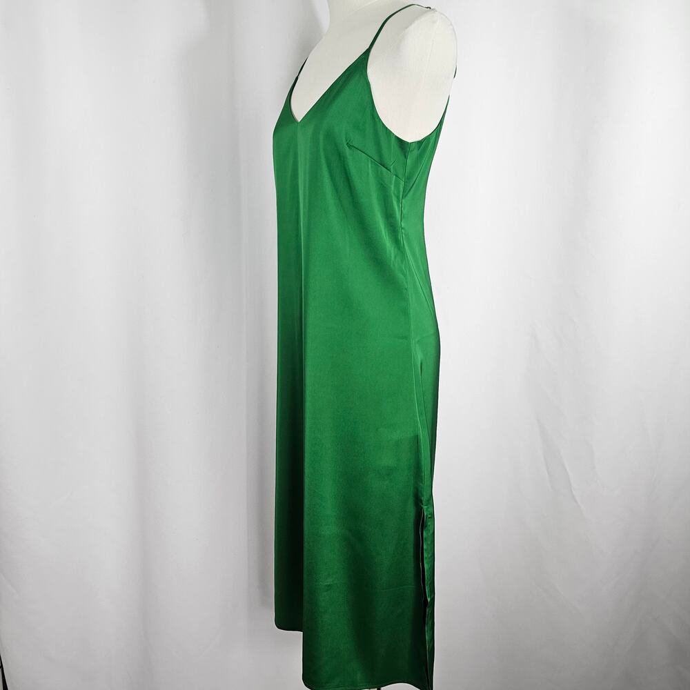 The Drop Ana Emerald Green Side Slit Midi Slip Dress Women's Size 2X NWT - Picture 4 of 15